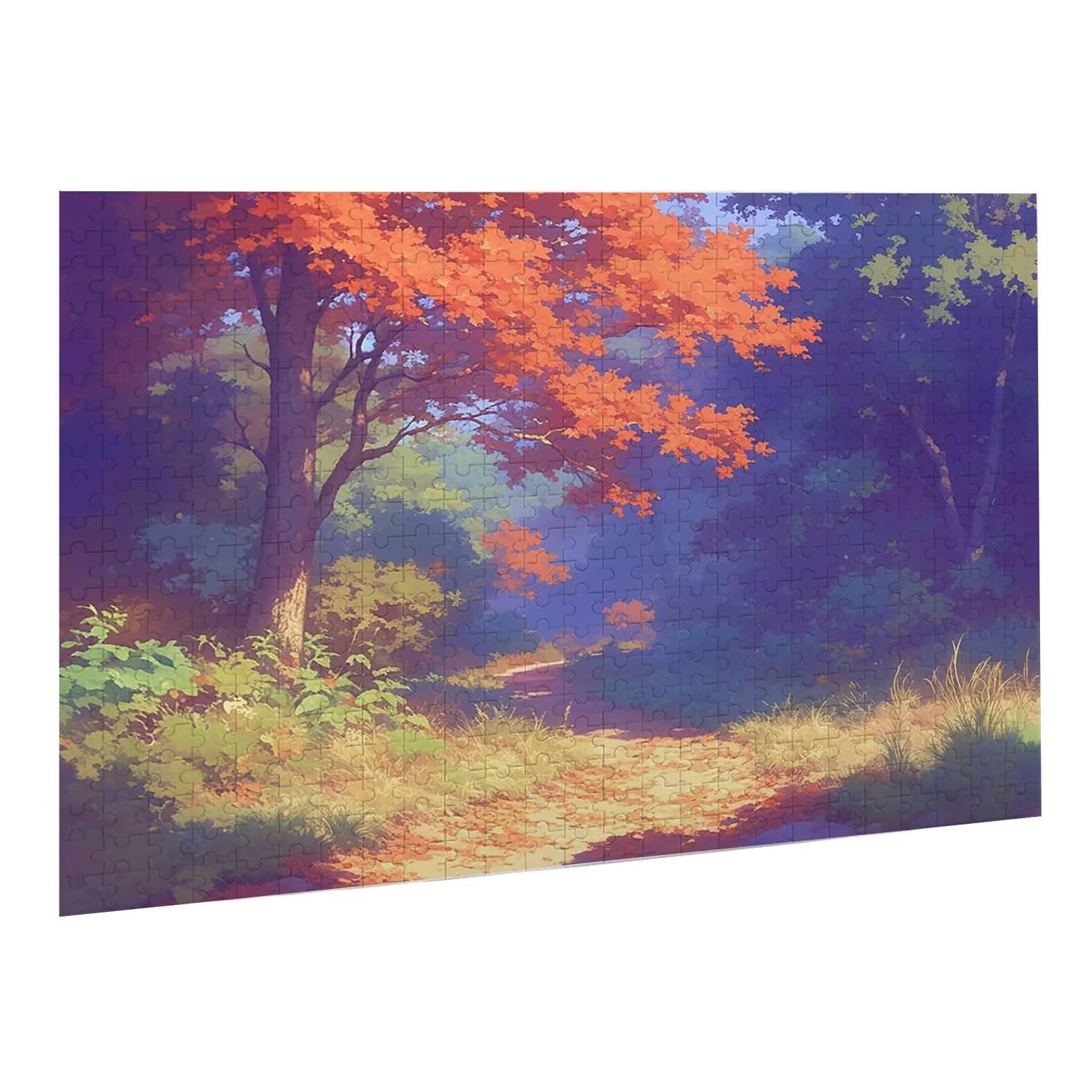 Puzzle dla dorosłych, 2000 sztuk, trudne drewniane puzzle, gra, gra logiczna, gra ręczna, dekoracja rodzinna, kreatywne hobby, prezent 70 x 99 cm czerwone liście klonu K0F-177