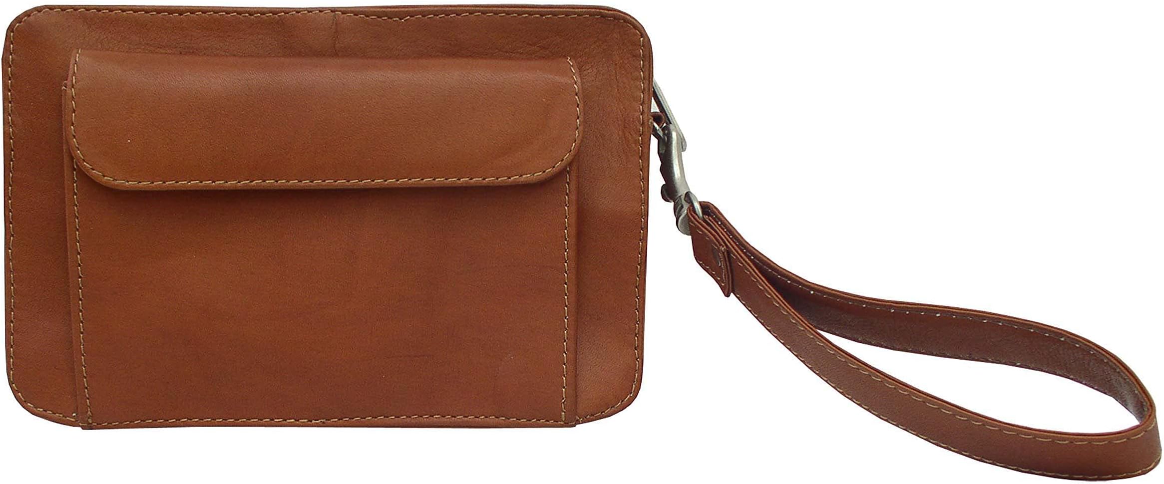 Piel LeatherOrganizer Bag, Saddle, One Size
