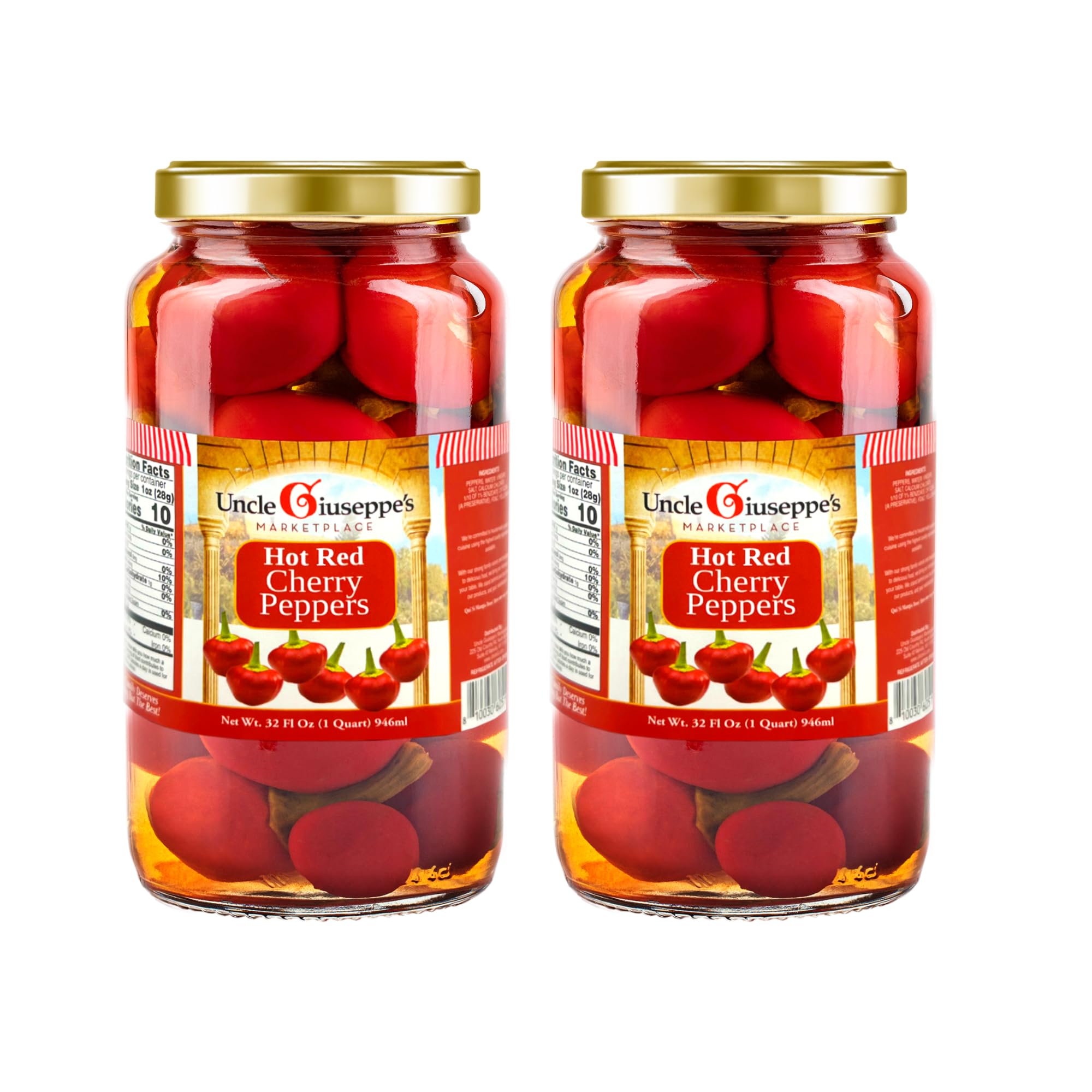 Uncle Giuseppe’s Hot Red Cherry Peppers