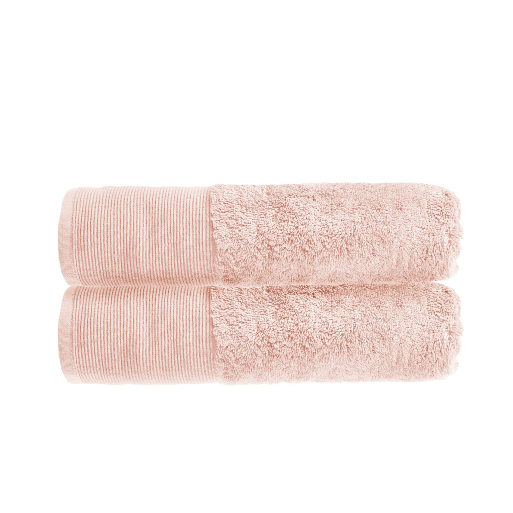 Allure Bath Fashions Blush Allure Pack Of 2 Bamboo Bath Towels 70 X 125Cm – Luxury Super Soft Hypo-Allergenic Plush 550Gsm Pair Of Bathroom Towels ( Pink)