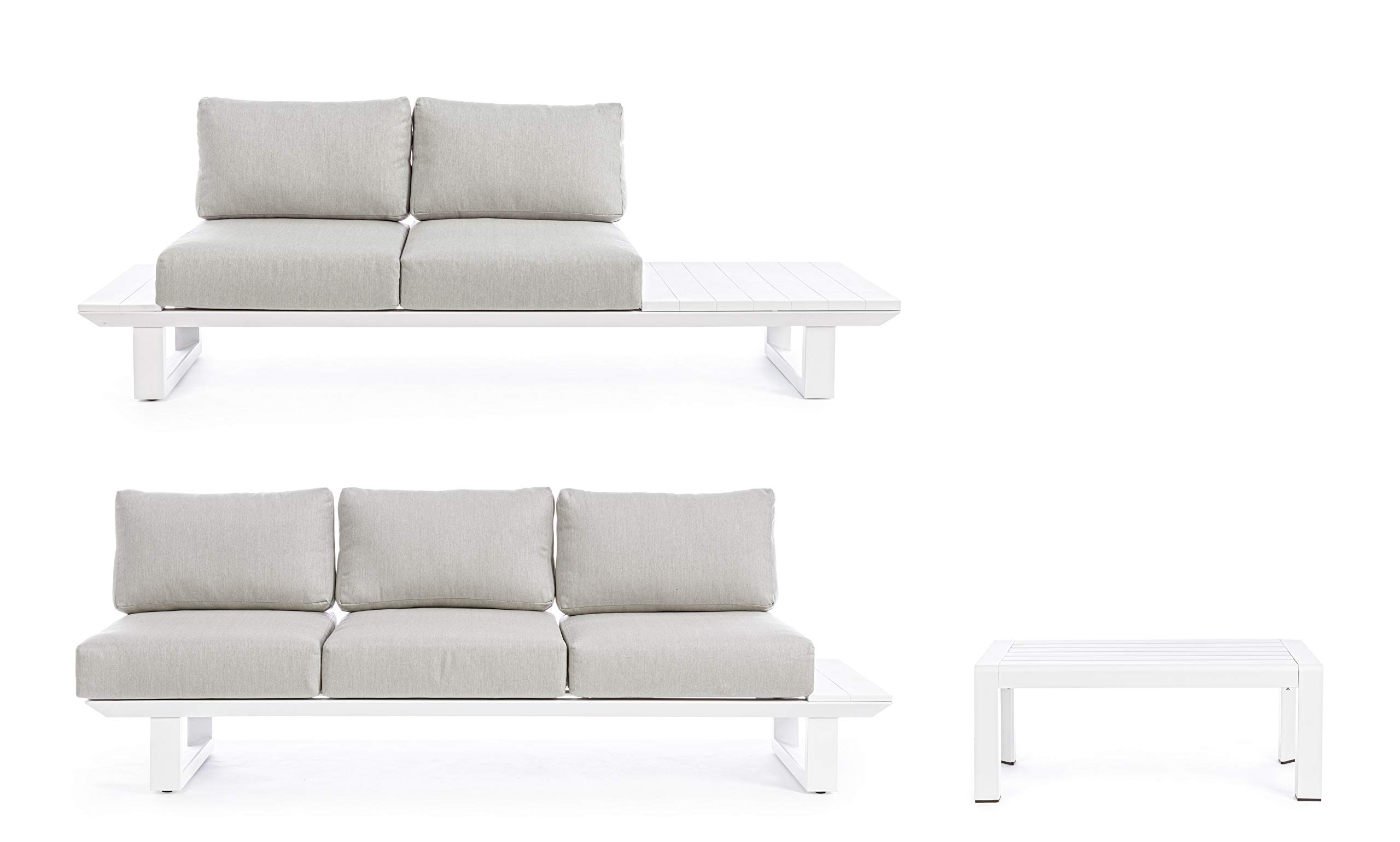Bizzotto SET SALOTTO ANG.C-C KONNOR BIANCO CX21