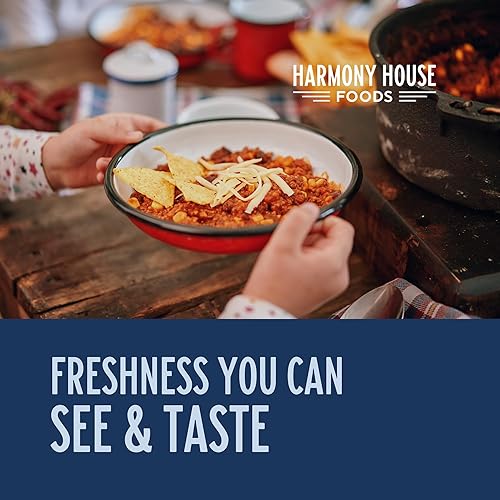 Miniatura 8 de Harmony House Pimientos secos mezclados, cortados en cubitos - Verduras deshidratadas para cocinar, acampar, suministros de emergencia y más