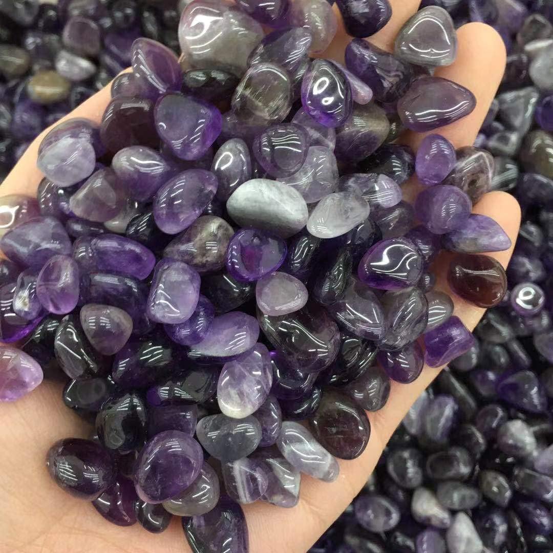 Meditation Home Decor, Natural Crystal Gravel Samples Rose Quartz Amethyst Home Decoration Colorful Aquarium Healing Energy Rock Mineral Neck Gifts,Natural Crystal (Size : 500g)