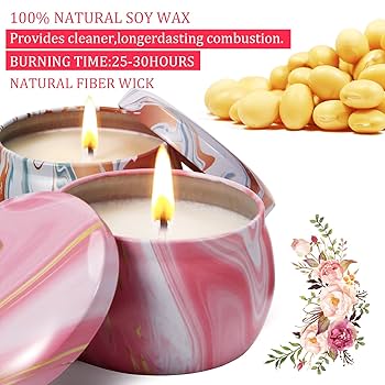 【④】　アロマキャンドル 楽天市場】【☆即納☆】 アロマキャンドル 四季 4個 セット 木芯