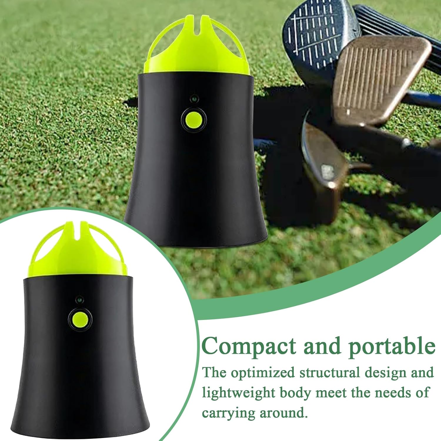 Electronic Golf Balls Liner, Electronics Ball Template Marker, 6.3x4.33x4.33 Inches Multifunctional Portable Golfing & Alignment Accessories, Compact Drawing Aid Use for Adults Beginners Professionals