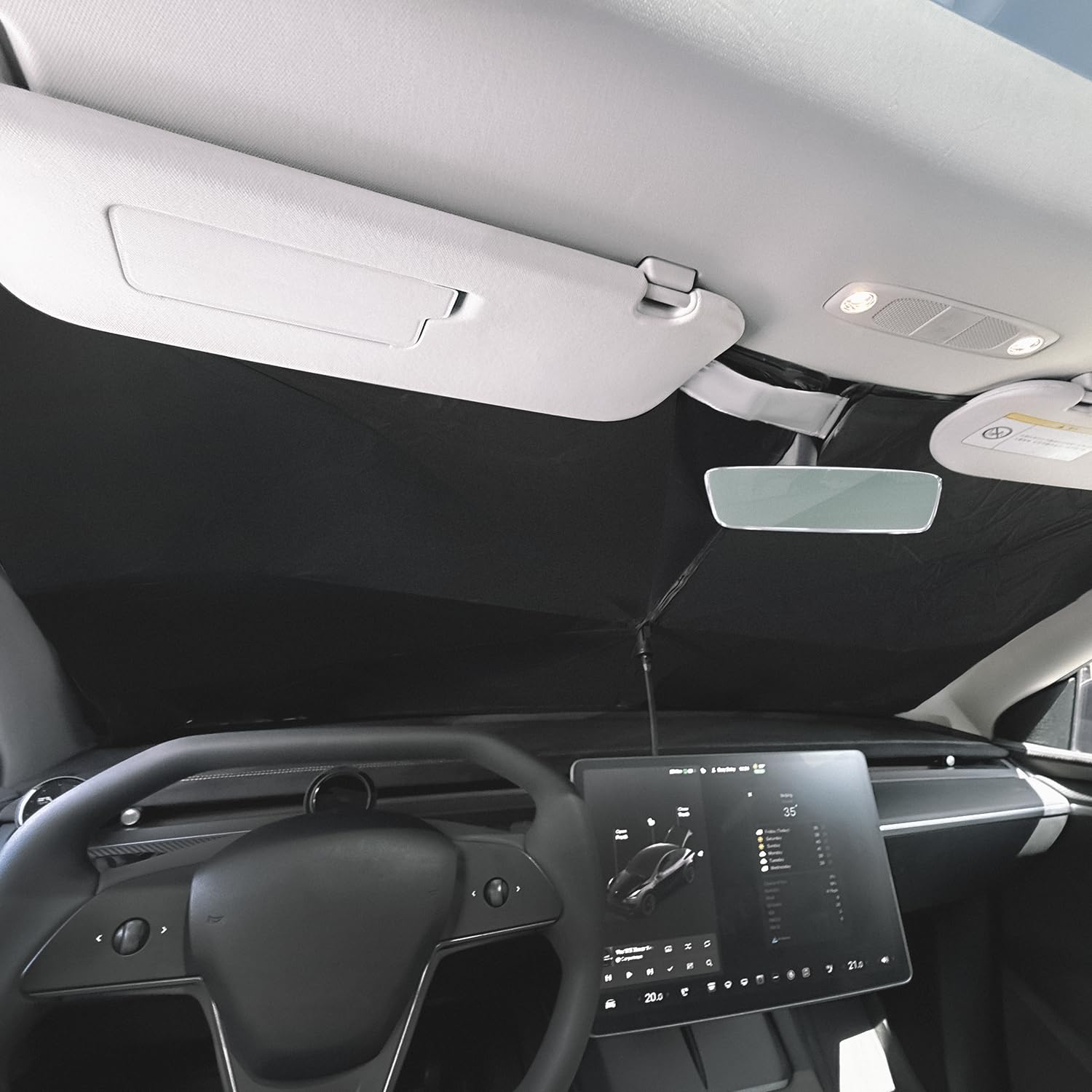Amazon.co.jp: VION Tesla Model 3/Y フロントガラスサンシェード - 2