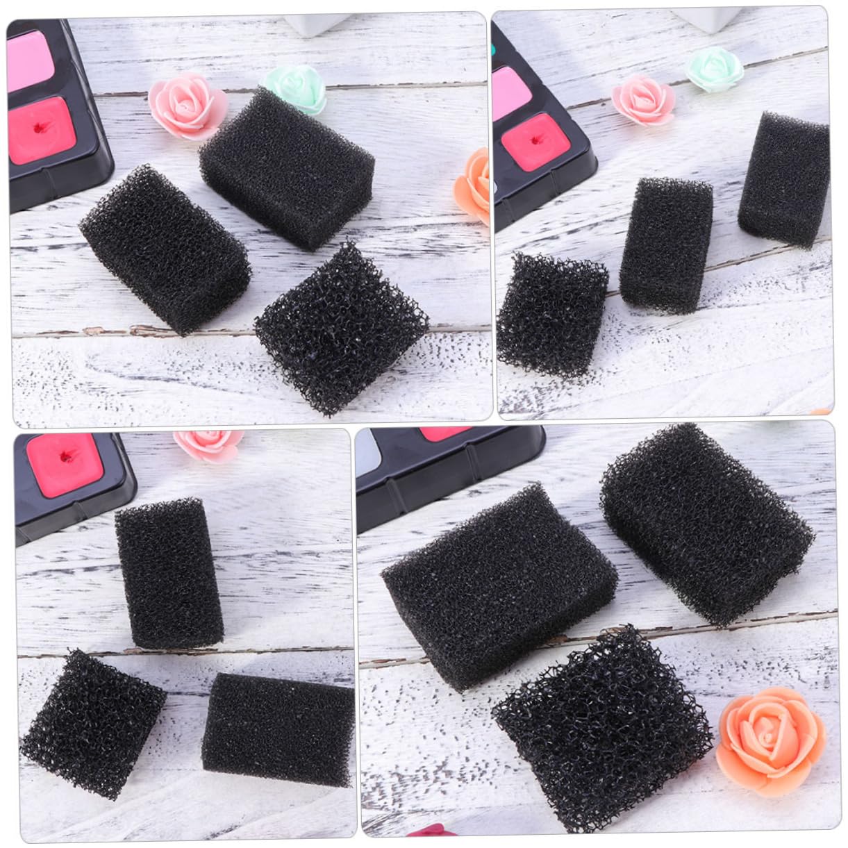 FRCOLOR 28 Piezas esponja de efectos especiales efectos de maquillaje esponja de maquillaje de sangre maquillaje halloween maquillaje para halloween esponja maquillaje esponja densa Black