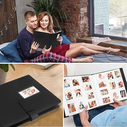 Miniatura 7 de Veicevol Álbum de fotos de 640 bolsillos para cámara Fujifilm Instax Mini, cubierta de cuero, álbum de fotos para cámara instantánea Instax Mini 12