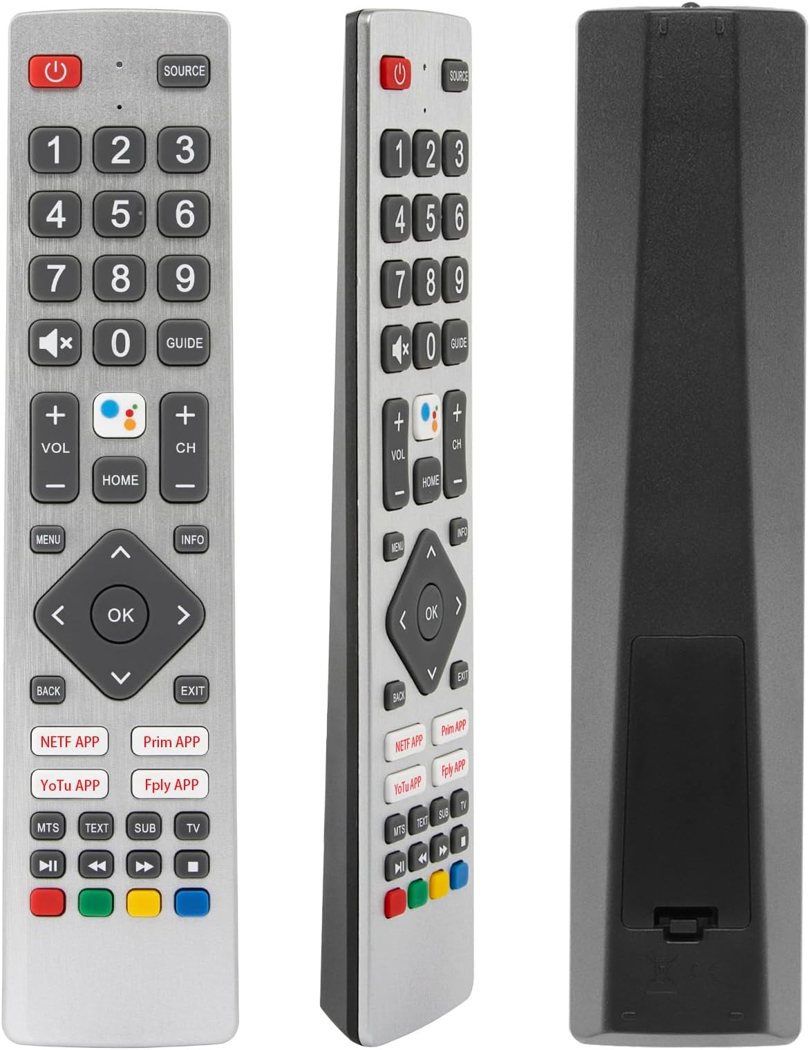 New Infrared Remote Control Replacement for Sharp Smart TVs, Compatible with 24BI6EA 32BI5EA 40BI5EA 40BL2EA 40BN6EA 43BL5EA 43BN5EA 55BL5EA 65BL3EA (NO Voice Function)