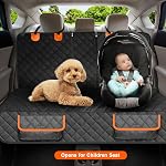 Waterproof Car Seat Cover for Dogs – Heavy Duty Nonslip Bench Seat Protector with Side Flaps, Scratchproof Soft Pet Backseat Cover for Cars, Trucks, SUVs, Universal