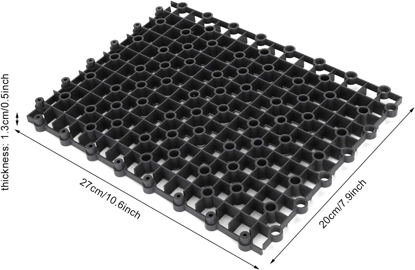 Customizable PVC Aquarium Divider, Socket Type Butt Connection, Fish Safe Material, Stable Support, for Fish, Shrimp, and Turtle Containers (Black)