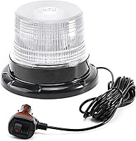 Vista 11 de Luces de baliza estroboscópicas ámbar con base magnética, barra de luz mini de emergencia de flash de seguridad de 12-24V para camiones, vehículos