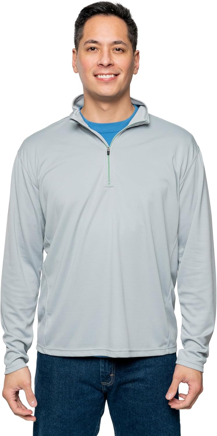 Insect Shield Men's Quarter Zip, with Built-in Insect Repellent