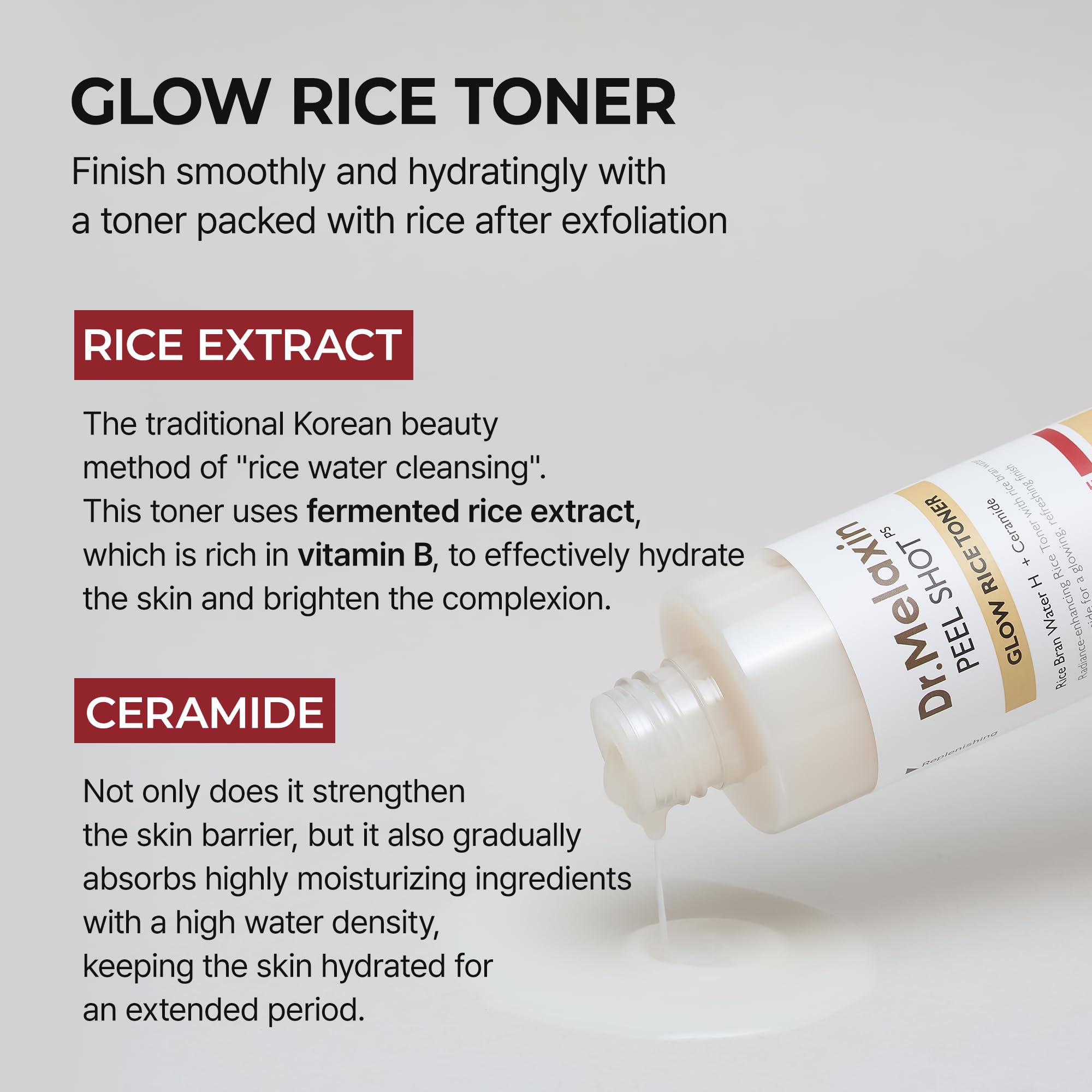Dr.Melaxin peel shot care set black rice peeling white rice peel shot toner korean skin care cosmetics