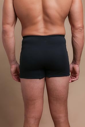 Cottonique Hypoallergenic Rib Elasticized Boxer Brief with Fly for Men with Skin Allergies and Sensitive Skin