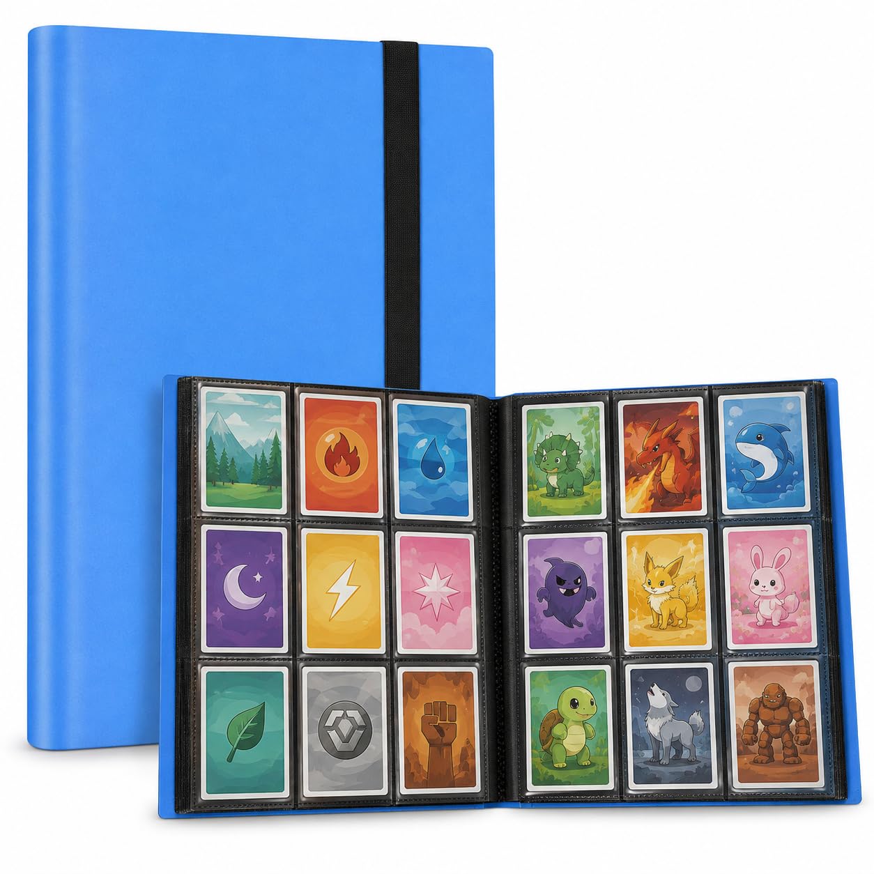 DDUP Trading Card Binder 360 Capacity 9-Pocket Side-Loading Card Album