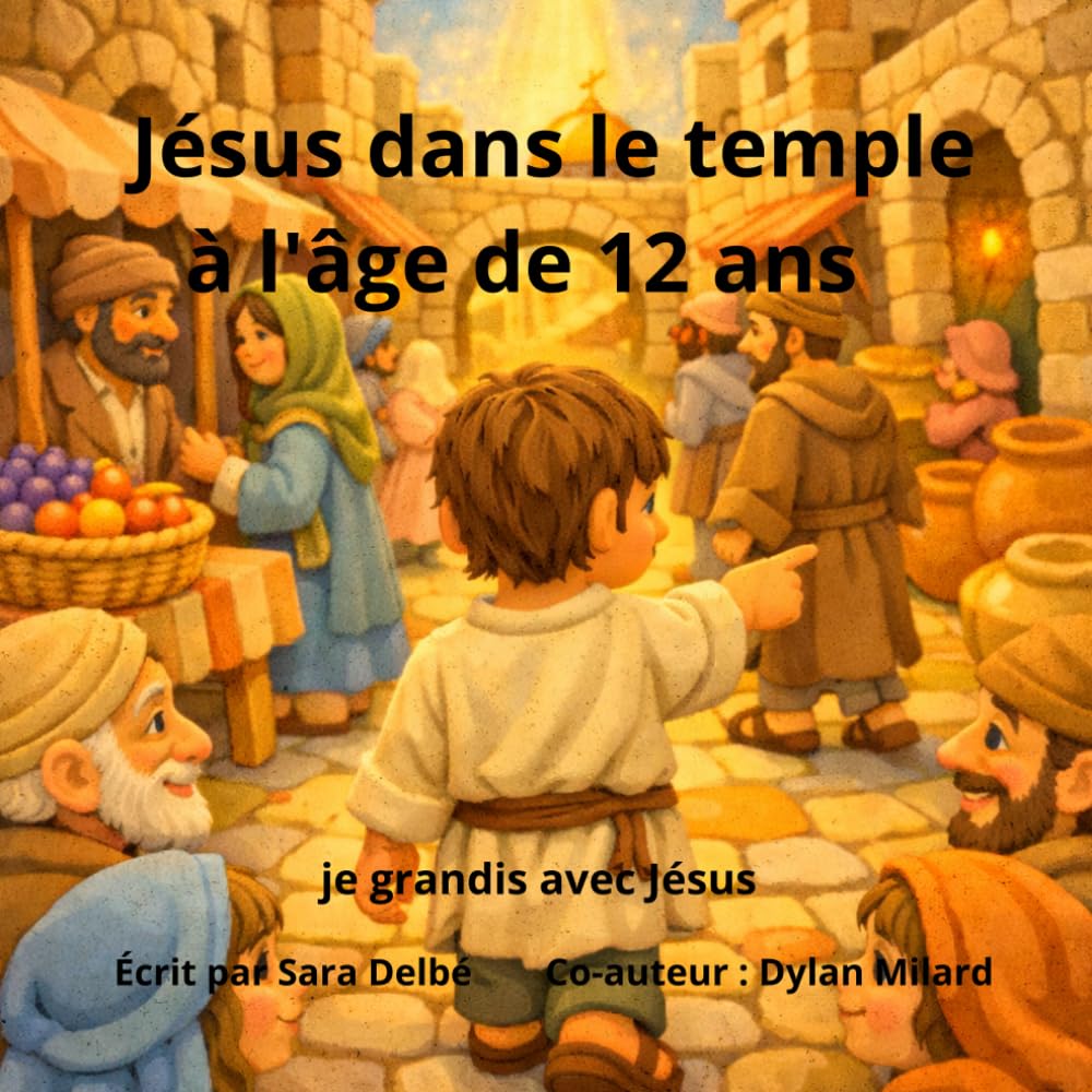 Jésus dans le temple à l'âge de 12 ans: Je grandis avec Jésus