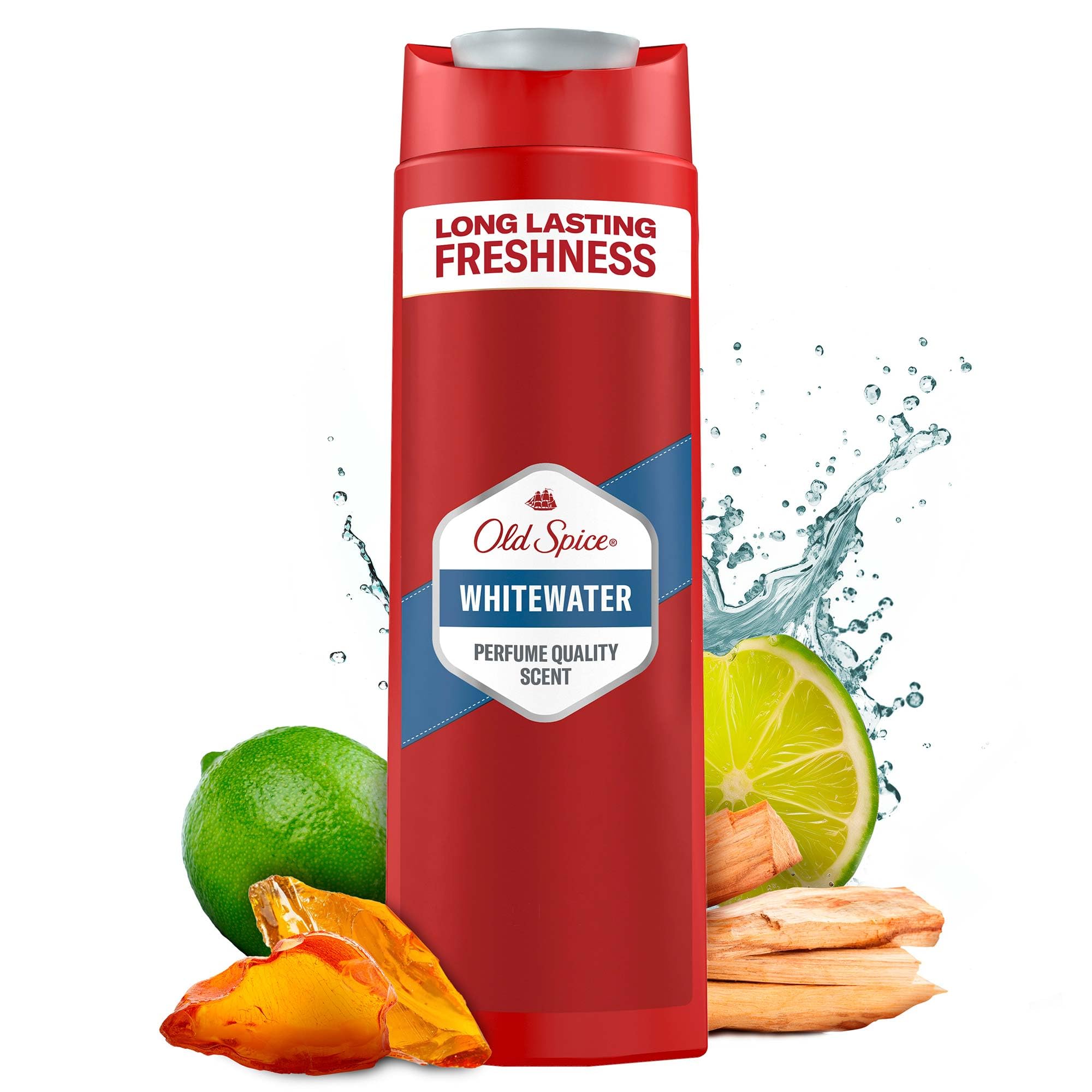 Old Spice Whitewater Erkekler İçin Duş Jeli ve Şampuan 400 ml 3lü paket