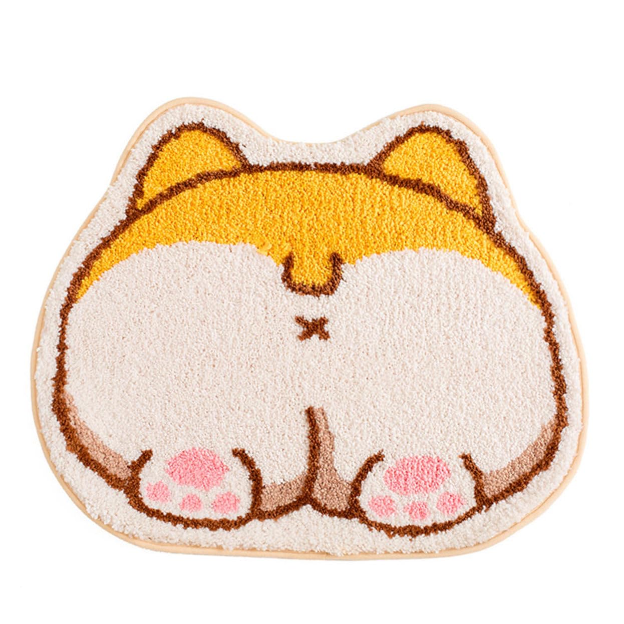 Tapis de bain corgi anti-glisse pour éviter les chutes sur carrelage