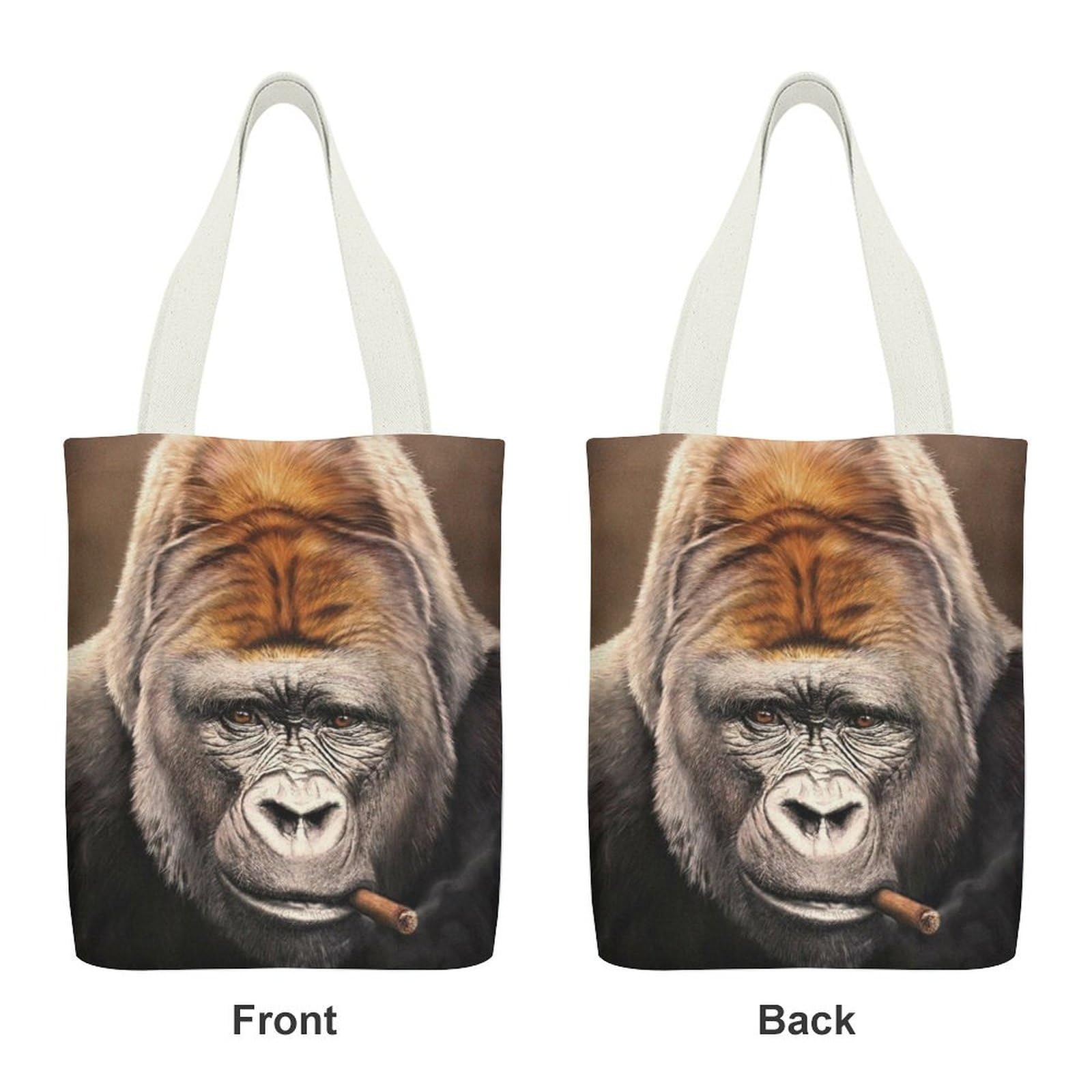 Amazon.co.jp: 動物柄 ゴリラ トートバッグ キャンバス トートバック