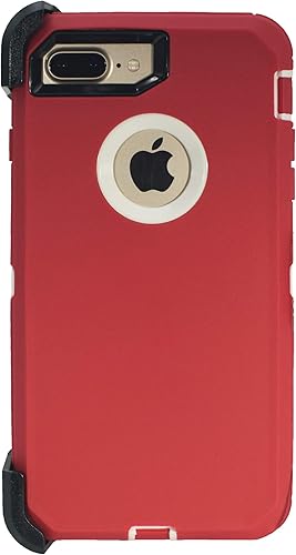 Muscle Series - Funda con clip para cinturón para Apple iPhone 7 PlusiPhone 8 Plus (5.5 pulgadas), protector 2 en 1 con protector de pantalla, funda