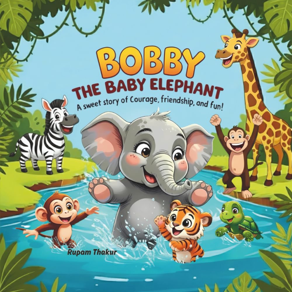 Bobby The Baby Elephant: A Picture Book About Friendship, Feelings, Courage, Fun, and Trying New Things.
