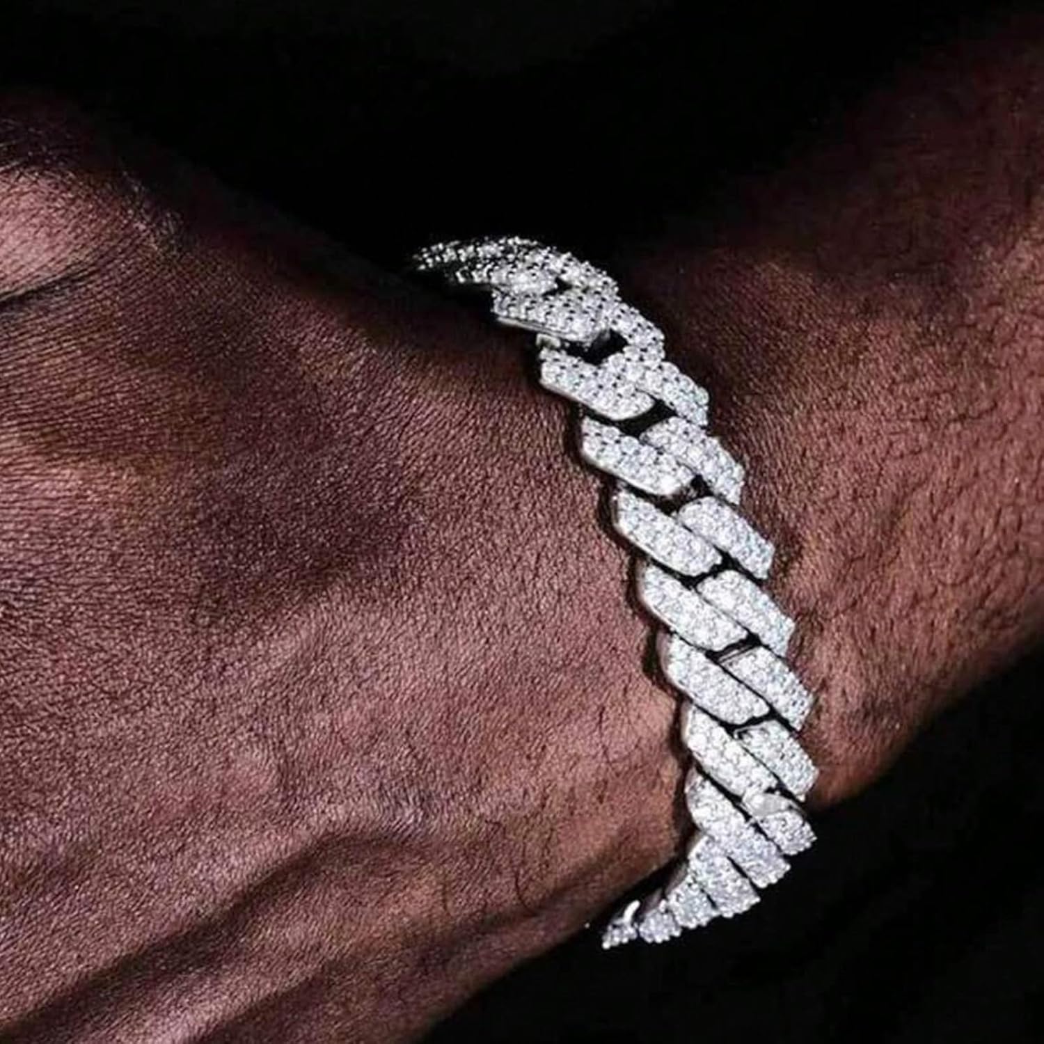 Cuban Link Chain Bracelet Silver Cuban Link Chain for Men Chunky Gold Bracelet Chunky Jewelry Gifts - Image 4
