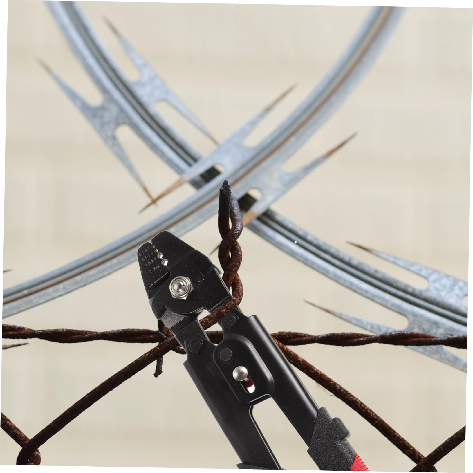 Pinza Crimpatrice in Acciaio Inox con Anelli Doppia Crimpatrice in Alluminio Manico Antiscivolo e Blocco Sicurezza per Cavi e Accessori da Pesca Portatile Alta Precisione