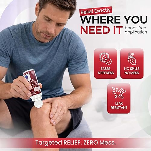 Miniatura 3 de BIO-RELIEF +CH, Rollo de alivio del dolor con 10% de mentol Altamente eficaz, fresco y tópico, alivio del dolor extra fuerte para artritis