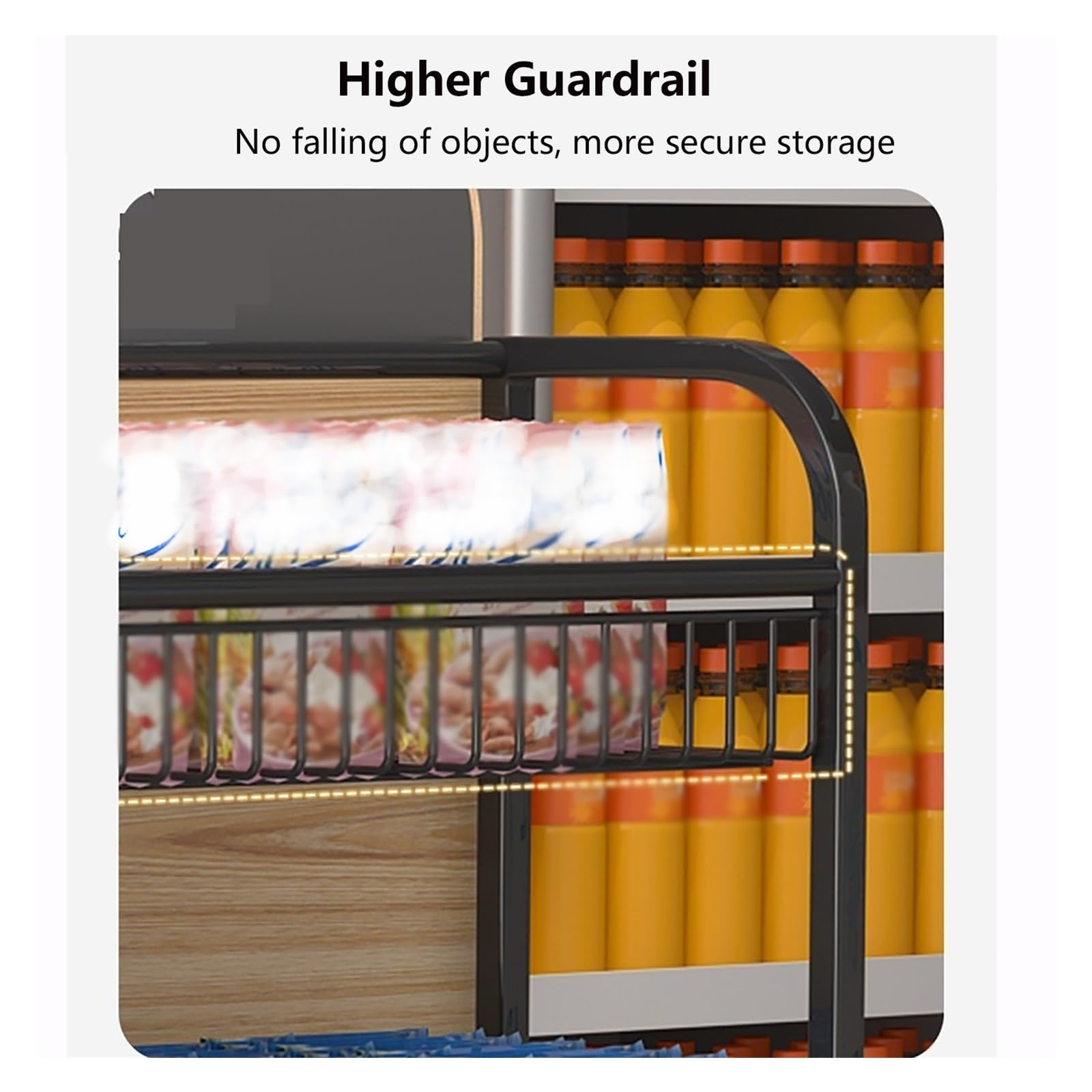 Scaffali per Snack da supermercato, Grande Organizer per Caramelle per bancone, espositori per Vendita al Dettaglio, scaffale per Patatine Multi-Dolci per Cinema (Bianco, 60 * 20 * 86 cm)