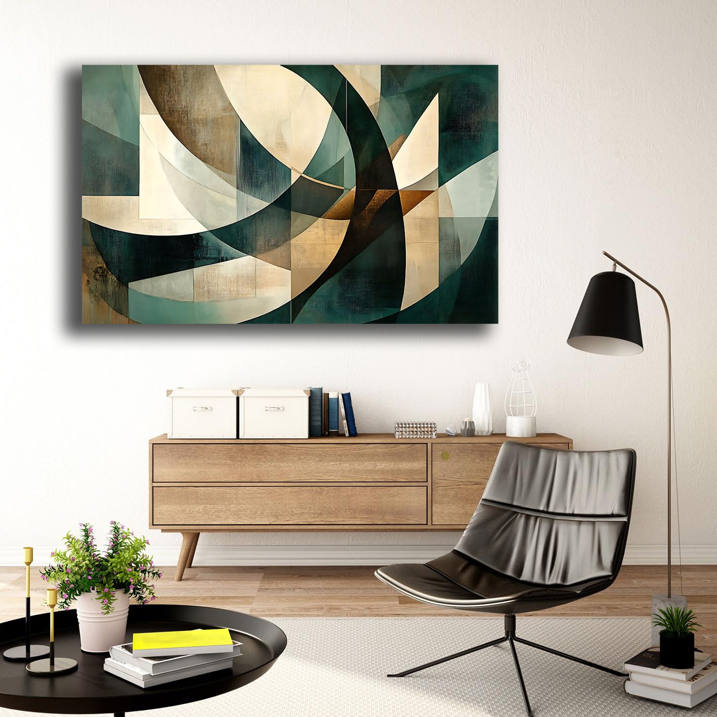 Quadri Moderni Soggiorno Verticale Astratto Industrial Quadro moderno Shabby chic da Parete XXL grande Stampa su tela Canvas Decorazione Murale muro Arredo Camera da letto Cucina (2, 50x100 cm)