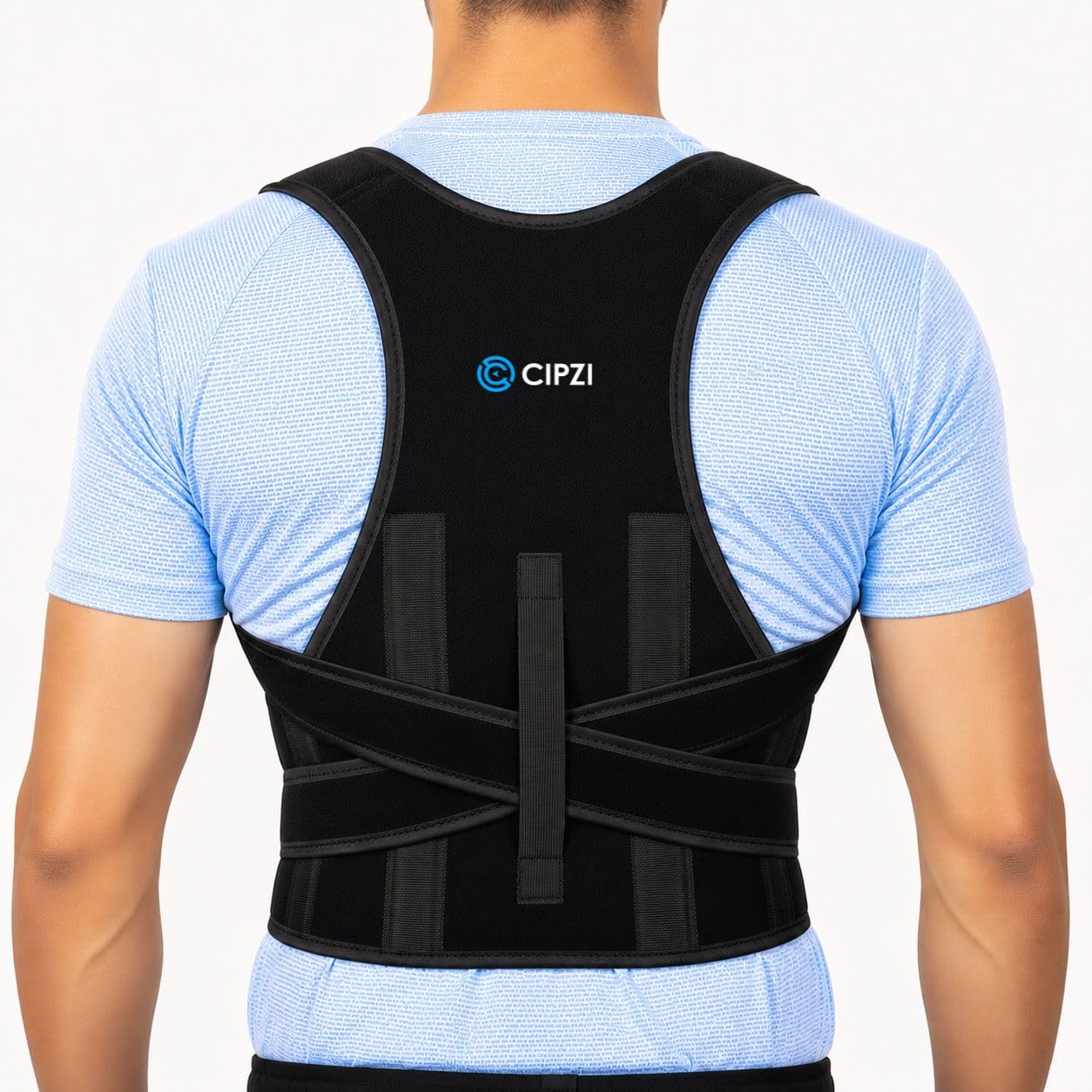 CIPZI Free Size Posture Corrector For Men And Women Back Support Belt For Back Pain Relief Back Straight And Support Lower Back Belt (Regular Size)-picture-15