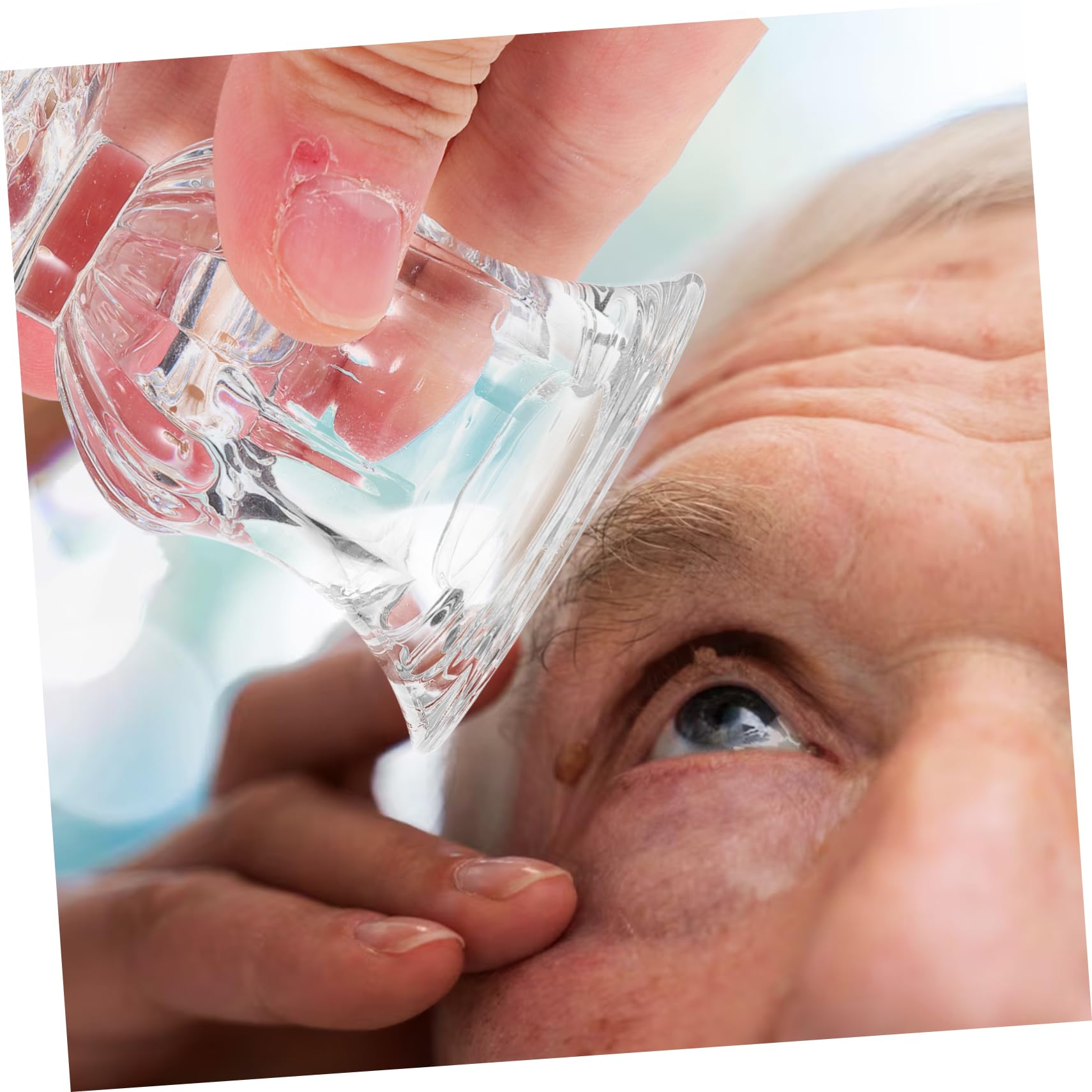 ULTECHNOVO 10stücke Augenspülbecher Tragbare Klare Waschschalen Für Augenpflege Augenwaschen Für Schnelle Augenreinigung Transparent Und