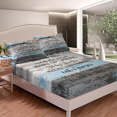 Vista 103 de Erosebridal Sábanas rústicas de granja, sábanas de camping feliz, juego de sábanas para decoración de cámper para niños, adolescentes, mujeres