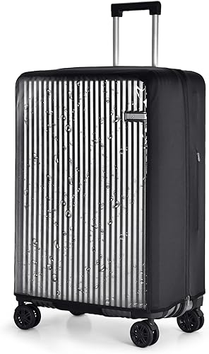 oscaurt Luggage Cover Travel Suitcase Protector, No Disassembly Clear PVC Luggage Covers for Suitcase Transparent Protector