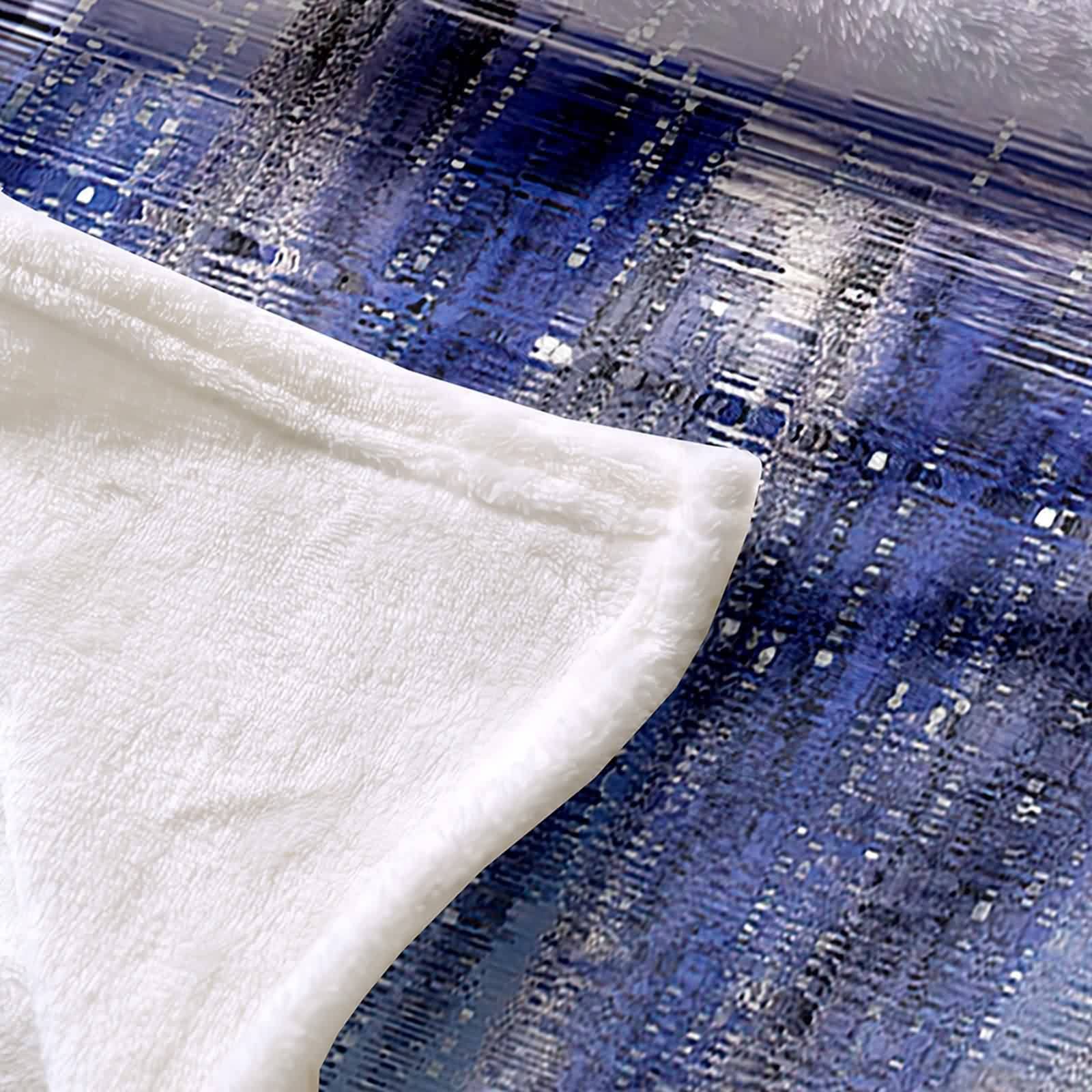 Coperta in flanella, 130 x 150 cm, per divano letto, ufficio, auto, regalo morbido e caldo