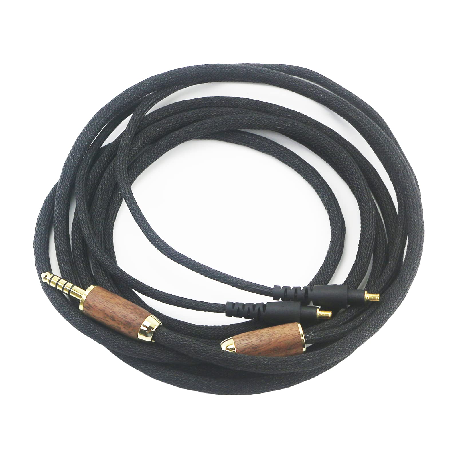 ABLET 4.4mm Balanced Cable 6N OCC Copper Silver Plated Cord Compatible with Audio-Technica ATH-MSR7b ATH-SR9 ATH-ESW990H ATH-AP2000Ti Headphone Walnut Wood Shell - Image 3