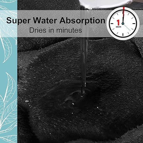 Miniatura 7 de OLANLY Alfombra de baño de espuma viscoelástica e inodoro en forma de U, tamaño 24 x 16 pulgadas y alfombra de inodoro de 24 x 20 pulgadas, color