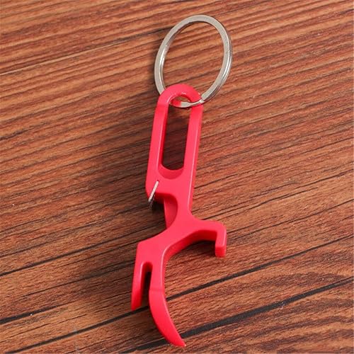 Miniatura 7 de Abrelatas Herramienta multifunción al aire libre Abrebotellas de cerveza portátil Llavero escopeta herramienta bolsillo aluminio barra de cerveza