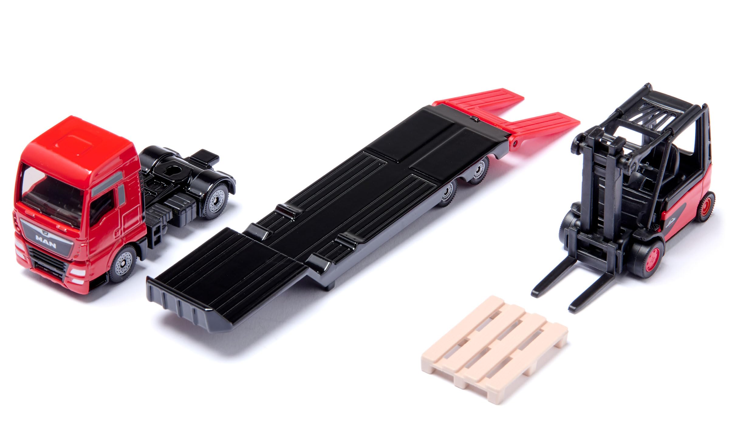 siku Ferrari４台セット Amazon.co.jp: Siku 1763 MANトラック リンデンフォークリフトと牽引