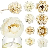 Vista 1 de Waydress 15 Piezas Difusor Flores Sola Mixtas Material Natural Aromaterapia Varillas Flores de Madera Decorativas Aromaterapia Colocación de Flores