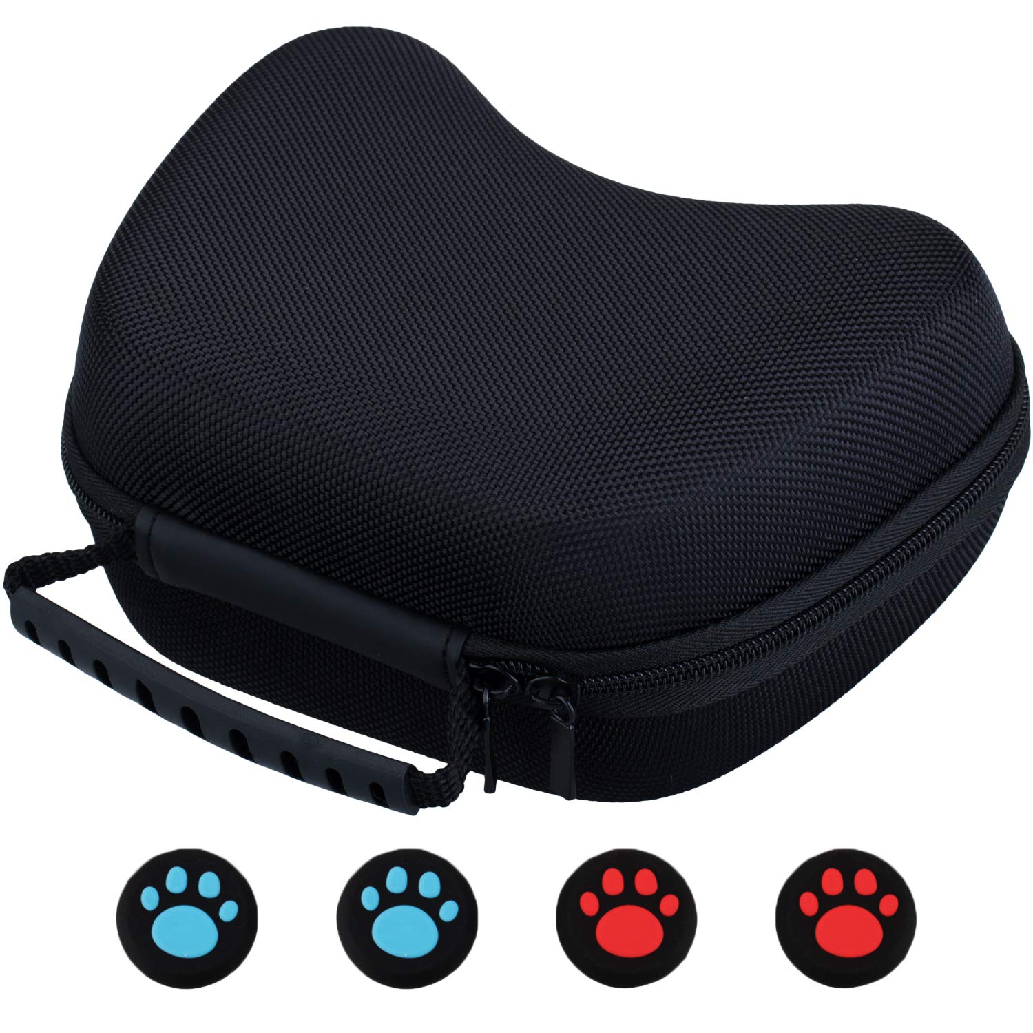 9CDeer EVA Universal Carrying Travel Protective Bag Pouch Hard Case for PS4, Xbox One, Switch Pro, PS3, Xbox 360 Controller or Any Similar Size Controller with Small Accessories Pocket Inside + Thumb