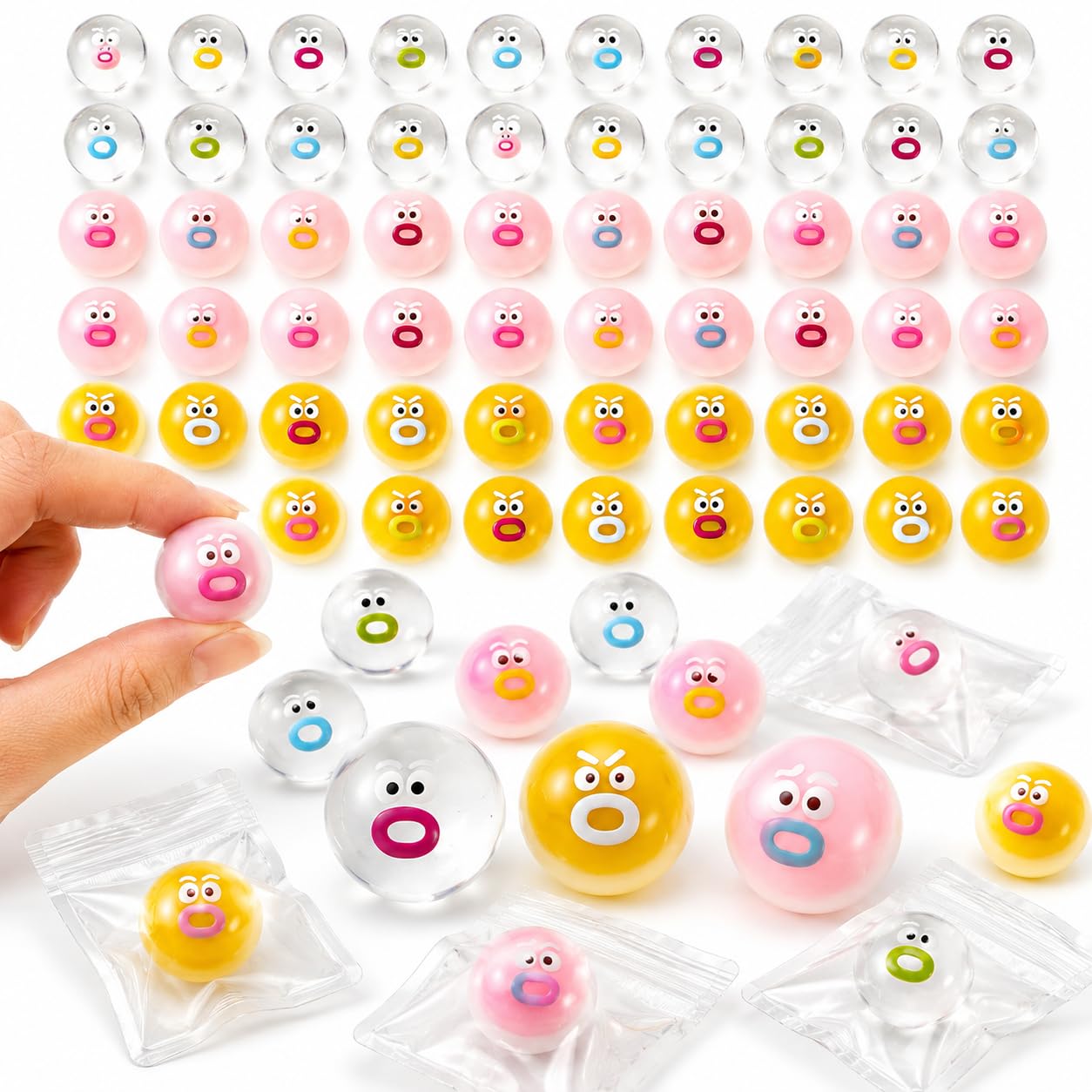 80Pcs Squishy, Mini Squishy for Quiet Moments and Focus Support, Parent-Child Bonding Activities and Classroom Rewards, Assorted Shapes and Colours for Everyday Use (60Pcs)