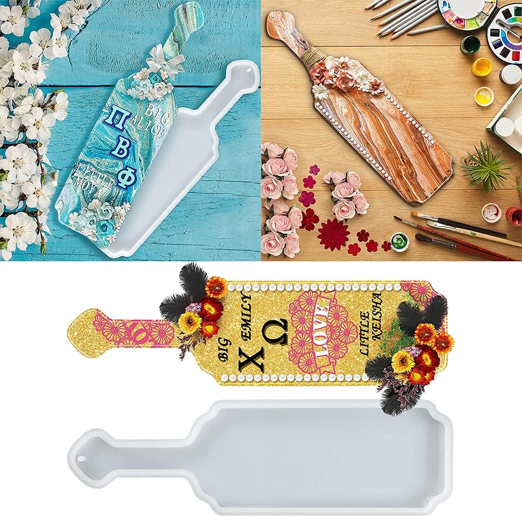 Autone Paddle Resin Mold Greek Paddle Silicone Casting Mold for Gifts Painting Arts Crafts Tray and Home Decoration