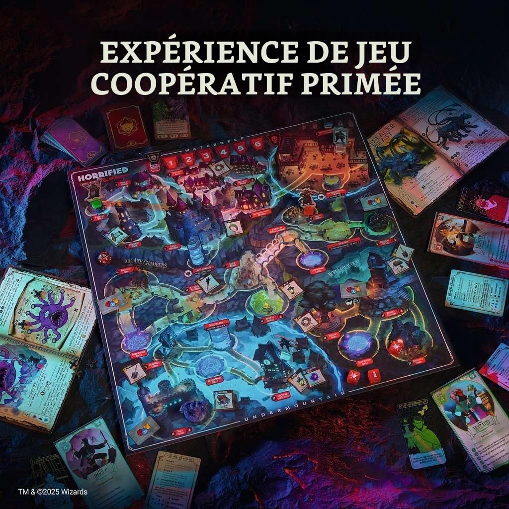 Ravensburger 24755 - Horrified Dungeons & Dragons - Jeu de Plateau coopératif pour Tous Les Joueurs de 10 Ans et Plus, pour Les soirées Entre Amis ou en Famille