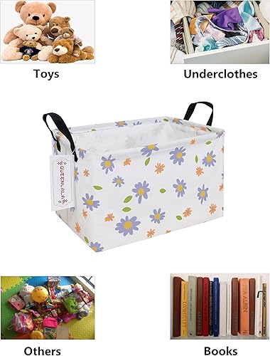 Miniatura 3 de QUEENLALA Cesto rectangular para la ropa suciacesta plegable para organizaralmacenar juguetes, oficina, dormitorio, juguetes, armario, estante