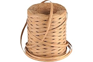 Natural Raffia Ribbon: 218 Yards of Eco-Friendly Twine for Crafting