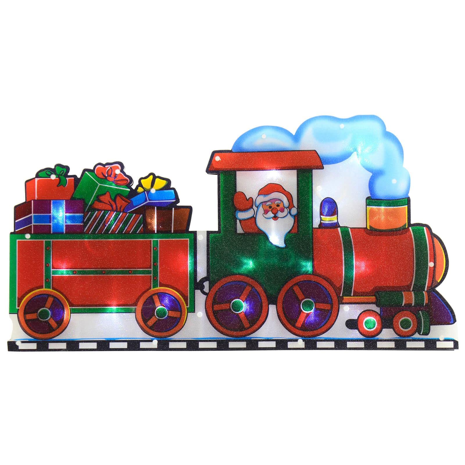 Mr Crimbo Window Silhouette - Santa Train