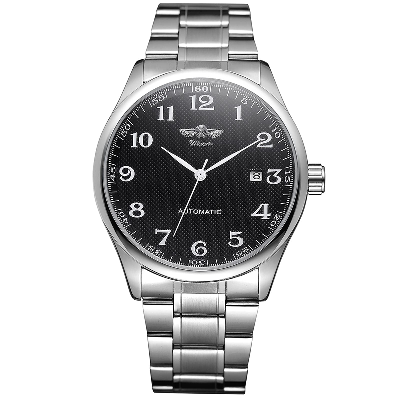 Decdeal 458 Men Watch Semi-Automatic Mechanical Watch Time Calendar Fashion Casual Stainless Steel Strap Male Wristwatch Relogio Mascu (B09GG1M97Y) Amazon Price History, Amazon Price Tracker