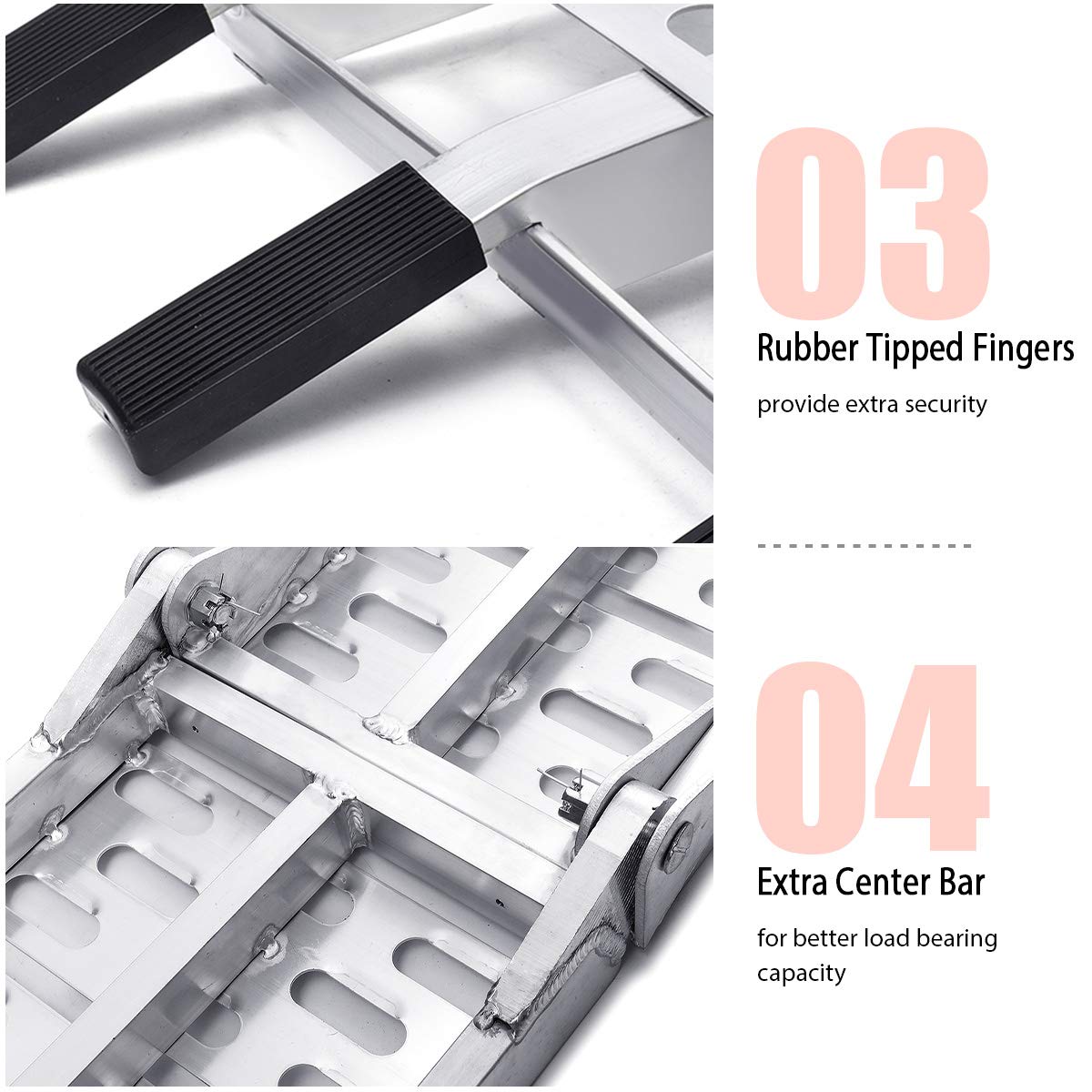 Buy TOOCAPRO Loading Ramps 2 Pcs 7.5' Folding Aluminum Load Ramps